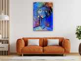 Cubist Surrealist Woman - Glass Art